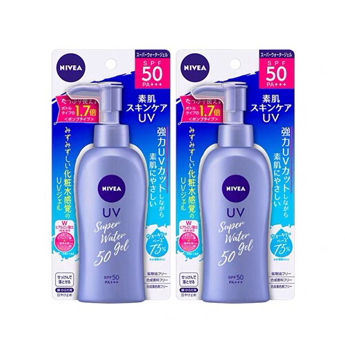 NIVEA/妮维雅水感清爽啫喱防晒霜补水S...