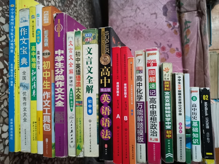 初高中作文宝典，地图册，文言文解析，英语语...