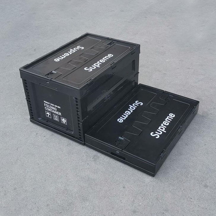 Supreme潮牌折叠箱 车载储物收纳箱 ...