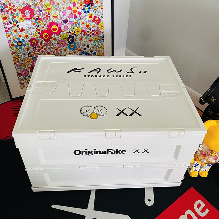 kaws潮牌折叠箱 芝麻街汽车后备箱储物箱...