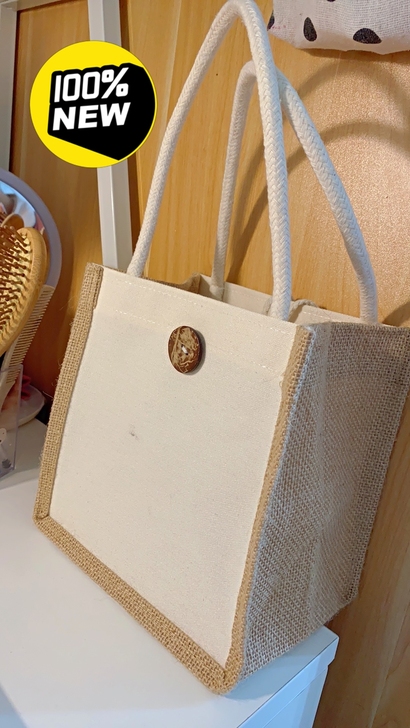 亏本清仓帆布包便当包麻布简约饭袋日式手提袋...