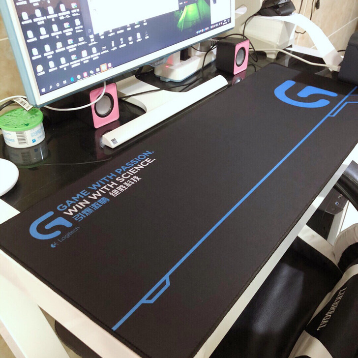 罗技超大号游戏鼠标垫  电竞办公电脑键盘垫...