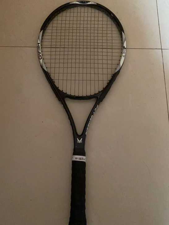 正品head网球拍，体育课用过几次就不用了...