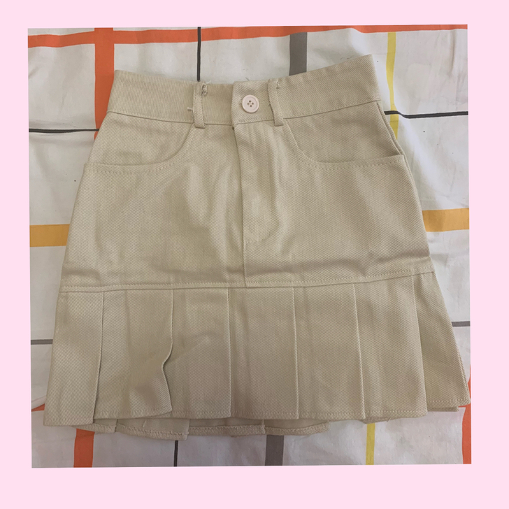 小裙子 杏色
