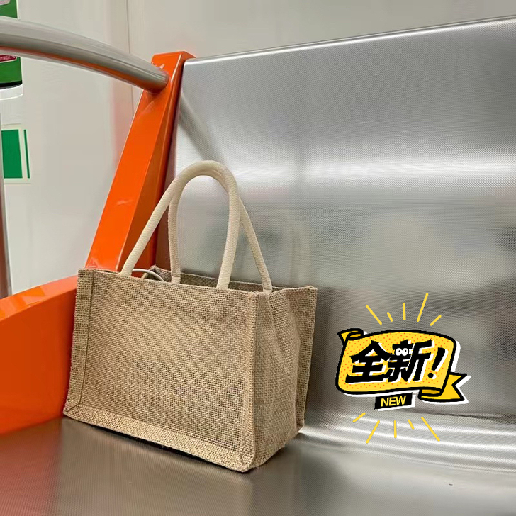 MUJI无印良品亚麻手提袋饭盒袋防水麻布袋...