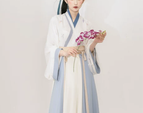 十九觅[南湘子]原创晋制交领八破交窬裙汉服...