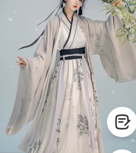 宋制原创汉服交领男女款齐腰襦裙超仙魏晋风古...