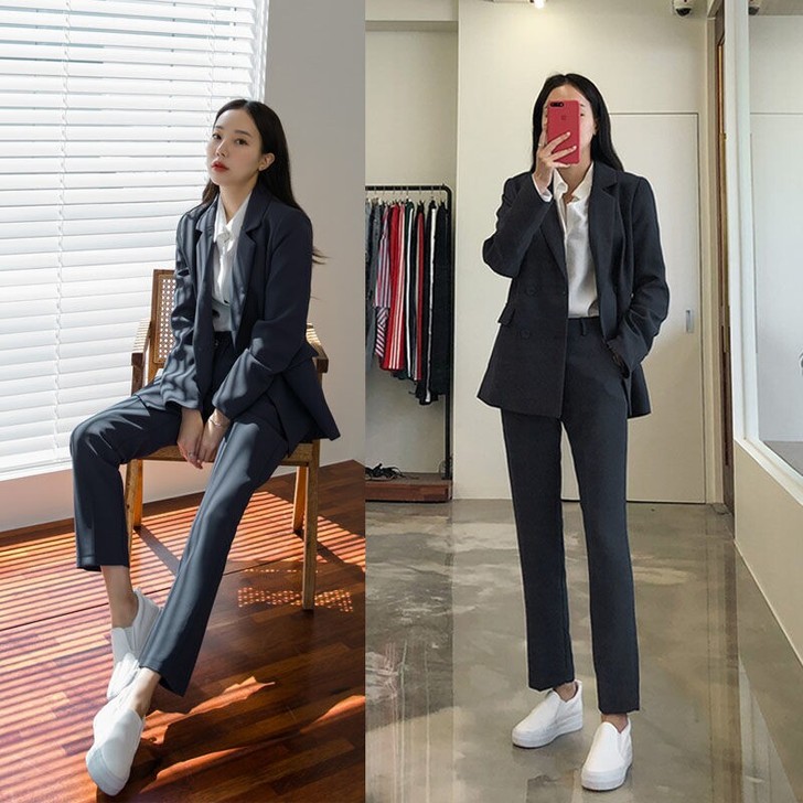 xl女生正装9.5新 一套:上衣加裤子
