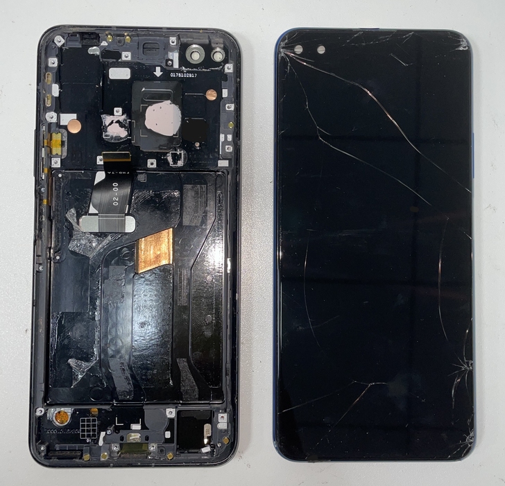 v30外爆旧屏幕 荣耀v30外爆拆机旧总成...