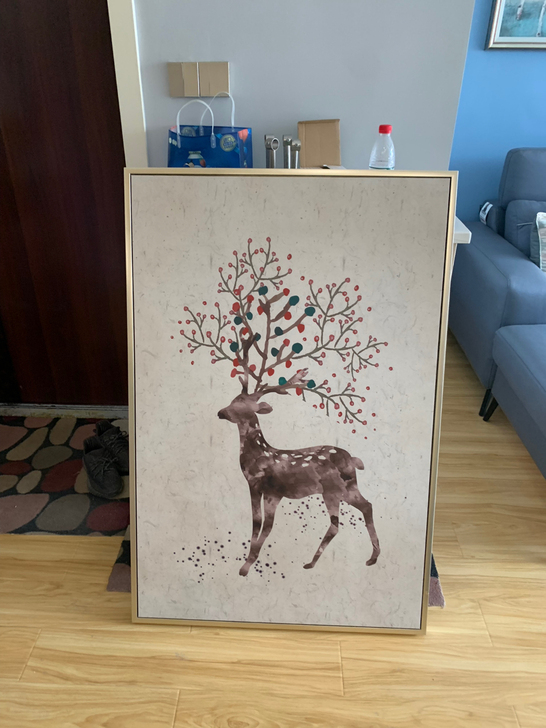 搬家换的装饰画，120##amp；time...