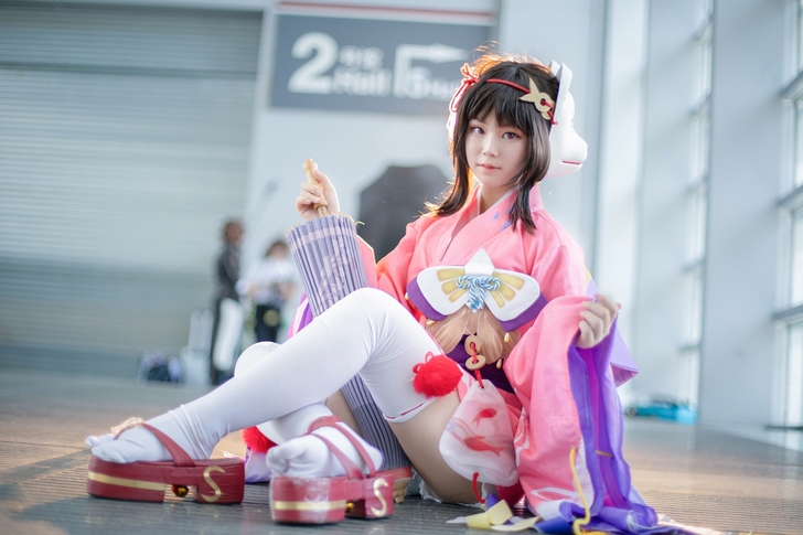 阴阳师神乐樱色金鱼cos