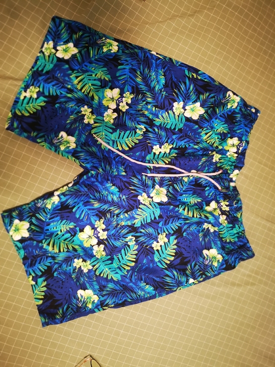 沙滩裤男 男生短裤 夏威夷风 超级清爽 面...