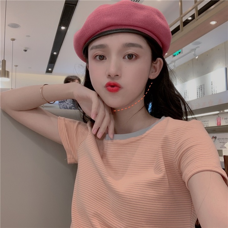 晶美雅 蕾丝雪纺衫