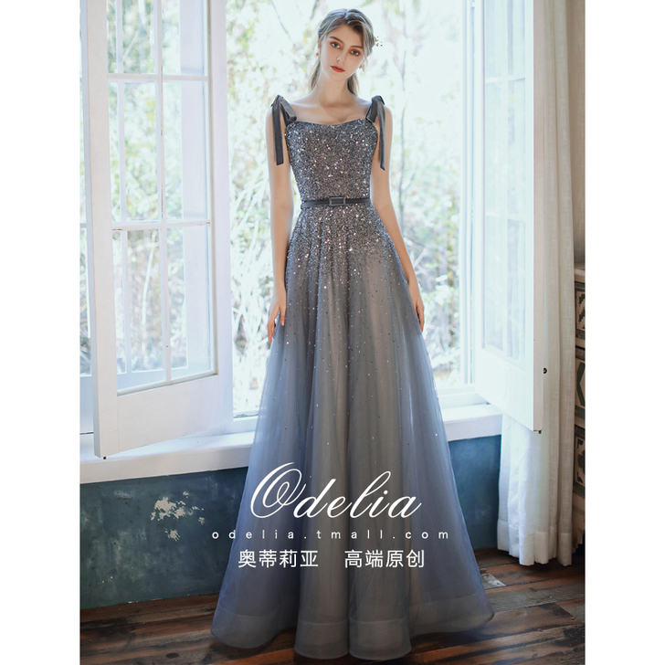 odelia2020新款《兰调》奢华吊带修...