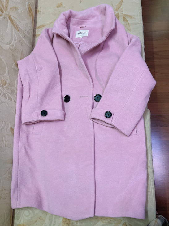 cadlandai卡帝蓝黛秋冬韩版双排扣短...