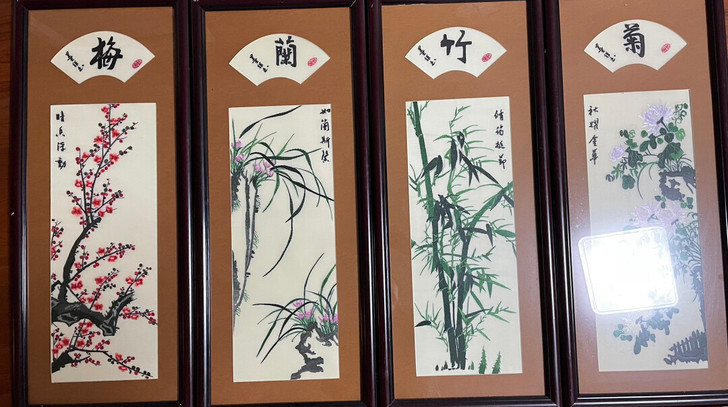 苏州刺绣画客厅纯手工真丝苏绣成品挂画装饰画...