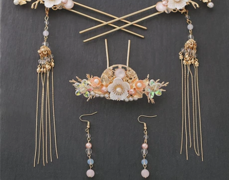 【全套13.9】发冠发簪发梳打包/排簪/汉...