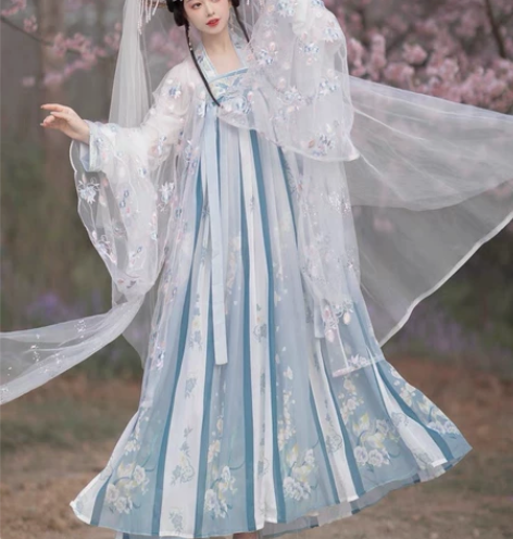 茗月萱原创汉服 M码六米摆 仅穿过一次 无...