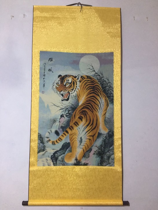 中堂刺绣画 织锦绣 机器绣 带画轴刺绣 ...