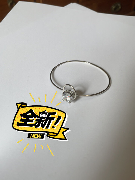 全新 银色钻石手镯手链 欧美风 方便佩戴
