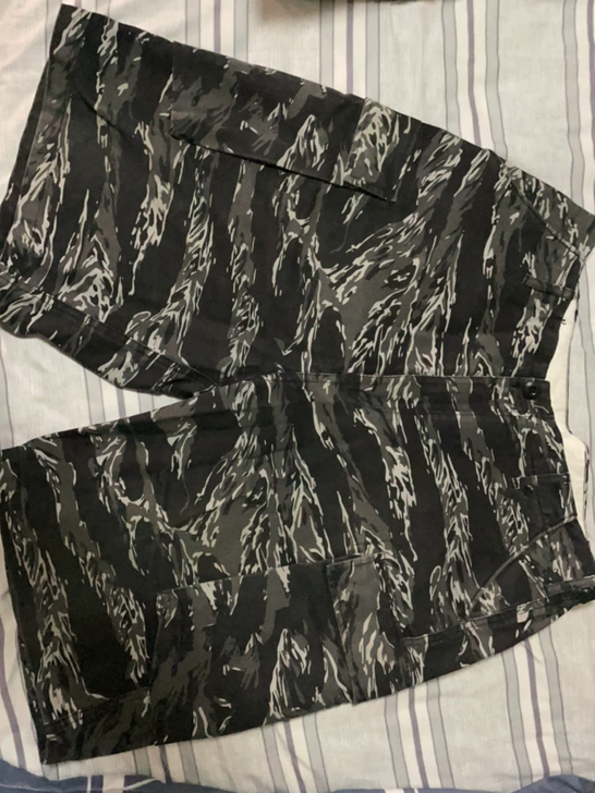 Noreligion 早期虎纹短裤 工装风...