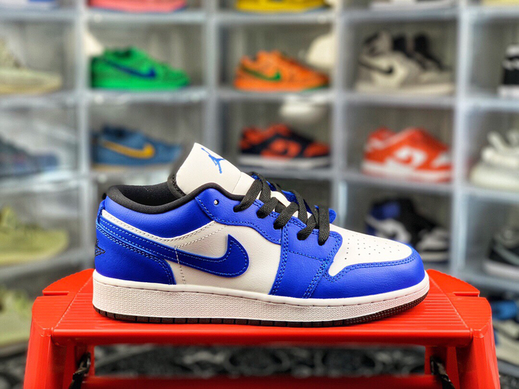 【纯头层】aj1低帮北卡兰激光蓝黑灰影子黑...