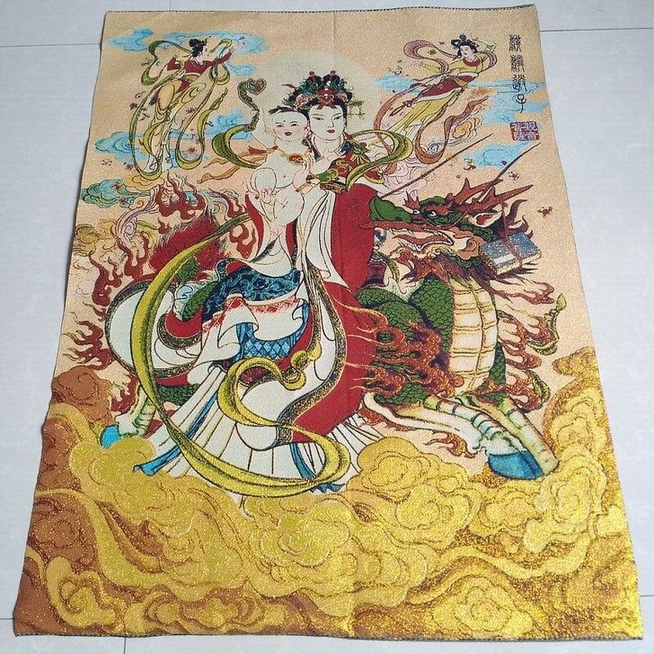 (结缘)宗教刺绣 织锦绣 金丝刺绣画 唐卡...