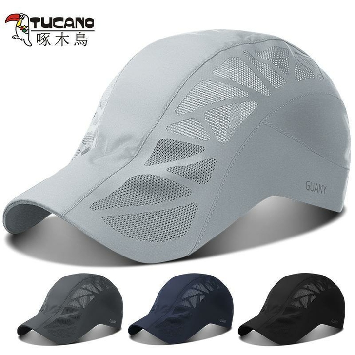 啄木鸟帽子男夏天薄韩版前进帽户外防晒遮阳帽...