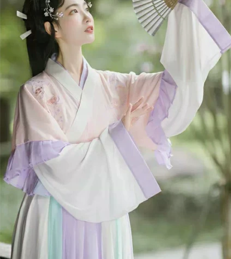 【全新，正品】栾凰原创汉服女晋制交领齐腰【...