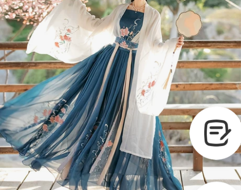 蝉佩正品原创汉服女中国风广袖齐腰襦裙古风仙...