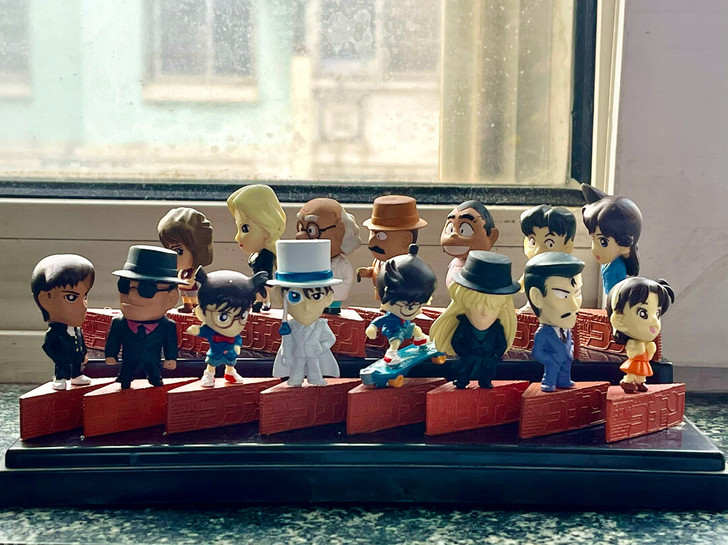 名侦探柯南手办   一盒小公仔 共16个 ...