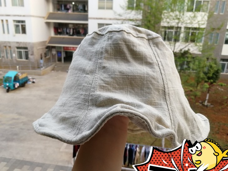 日系帽子 卡其色日系文艺亚麻渔夫帽子女夏天...