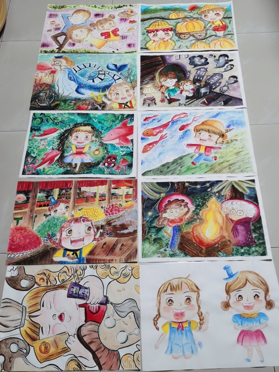 水粉画 儿童画 马克笔画 海报 手抄报 8...