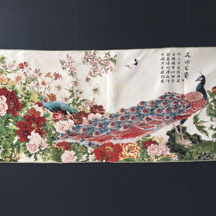 织锦绣刺绣画客厅装饰画家居画山水画书画收藏...