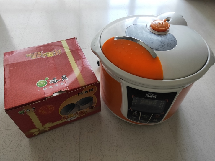 落贝阿迪锅，自家用5L两个内胆一个全新带说...