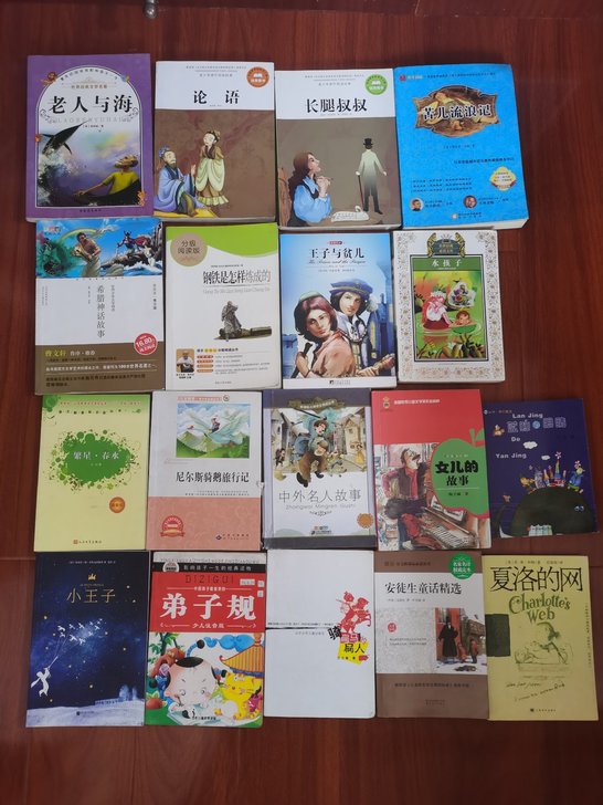 初高中必读课外书。我上初高中是在正版书店买...