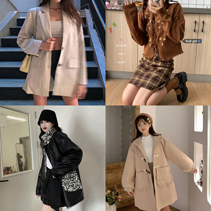 薄厚外套防晒衫合集 软妹日韩森女小清新帅酷