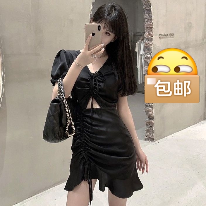 黑色连衣裙 s m l xl 2...