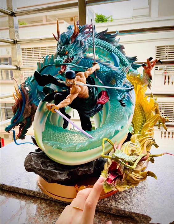 【海贼王优质手办】大型海贼王手办索隆路飞白...