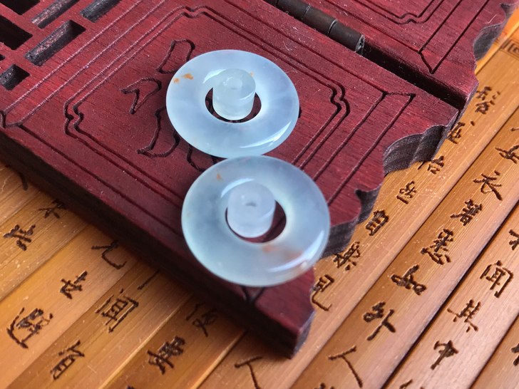 【*福心缘*】精品翡翠洒金扣子，种水好，做...