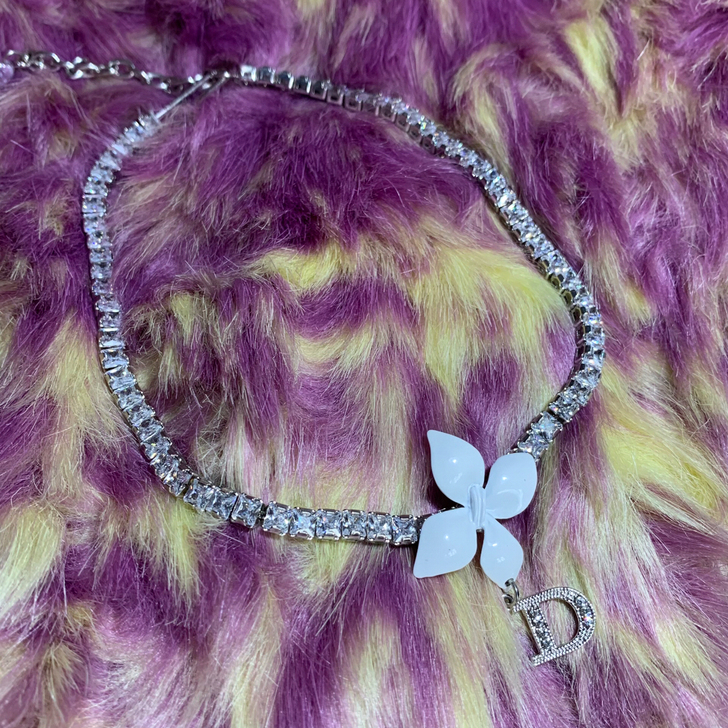 Dior中古项链vintage栀子花项圈迪...