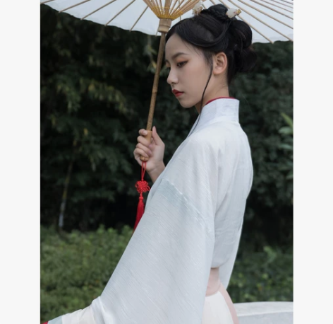 现货 五五年工作室原创汉服女秋色晋制交领齐...