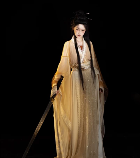 租无妄亭山河图玄女南北朝汉服演出服拍照 下...