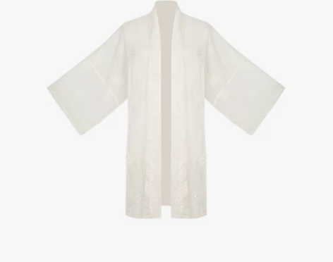 七月夕 白袅 吊带国风提花连衣裙绣花对襟长...