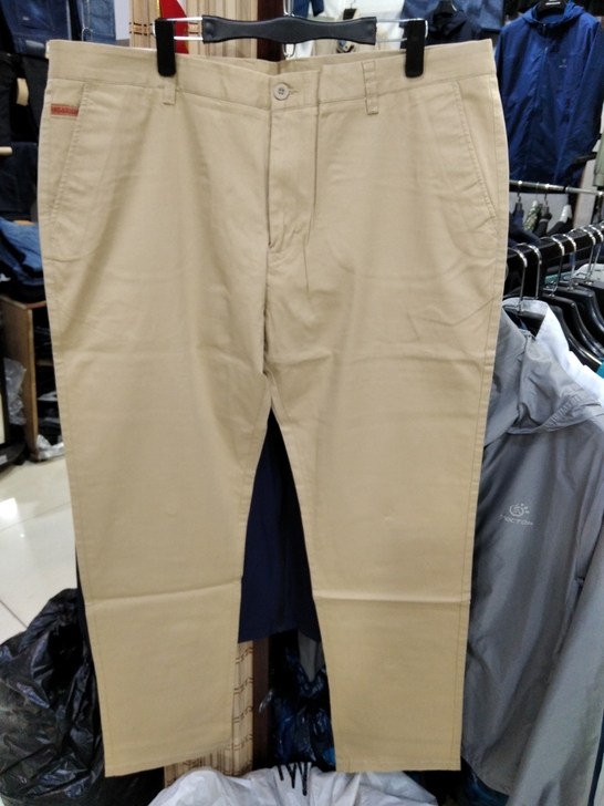 大码外贸男士纯棉商务休闲裤