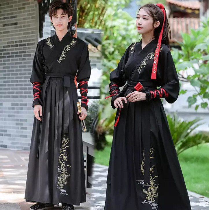 汉服男中国风古风武侠剑客男士大码公子学生班...