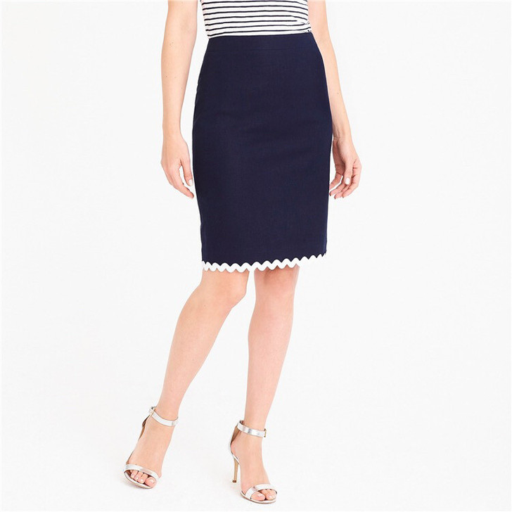 Jcrew 裙 铅笔裙 一步裙 棉麻质地 ...