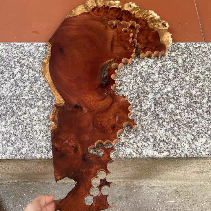 缅甸花梨 大果紫檀 双面平板块 瘤疤樱子 ...