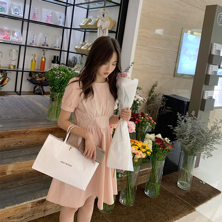 13良品150小个子高腰仙女裙chic温柔...