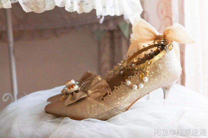 Lolita黑桃女王lo鞋高跟鞋